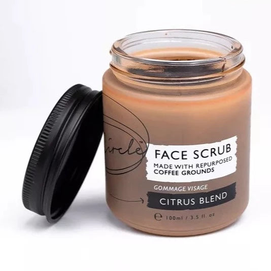 UpCircle Vegan Face Scrub with Coffee + Rosehip Exfoliator Herbal Blend for Acne - 100ml