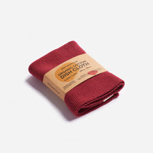 Load image into Gallery viewer, Dish Cloths - 100% Organic Cotton - Wine Red
