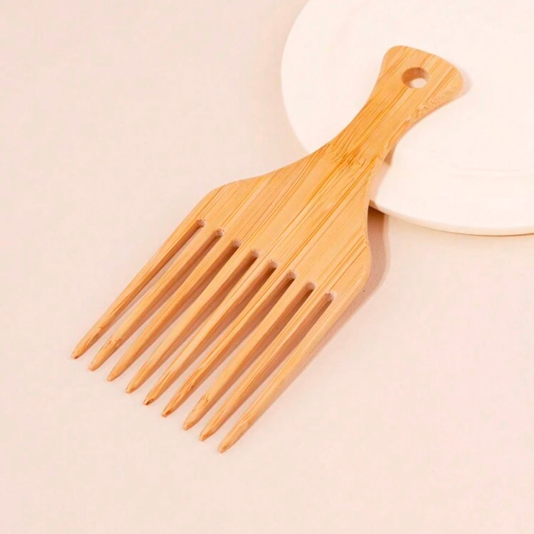 Bamboo Afro Comb