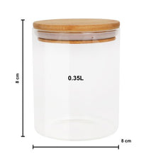 Load image into Gallery viewer, Glass Pantry Jars With Bamboo Lid
