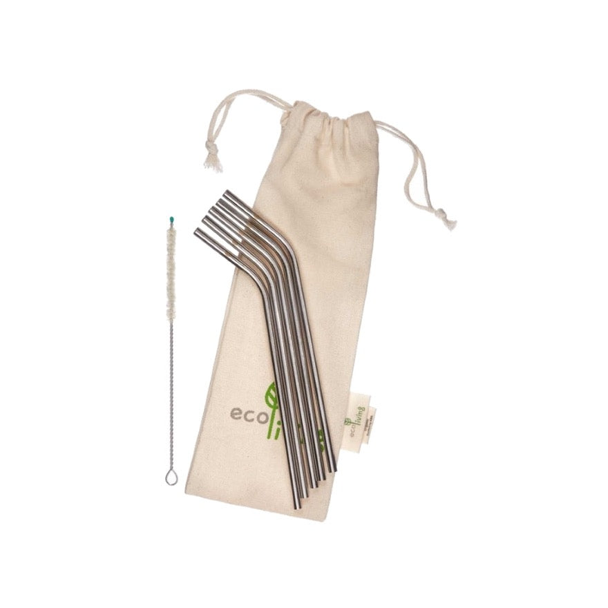 Eco Living 5 Stainless Steel Straws