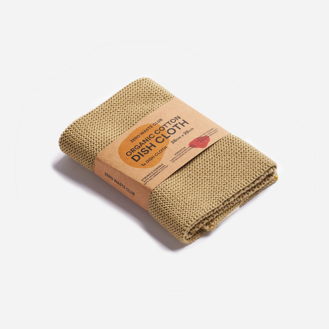 Dish Cloths - 100% Organic Cotton - Olive Green