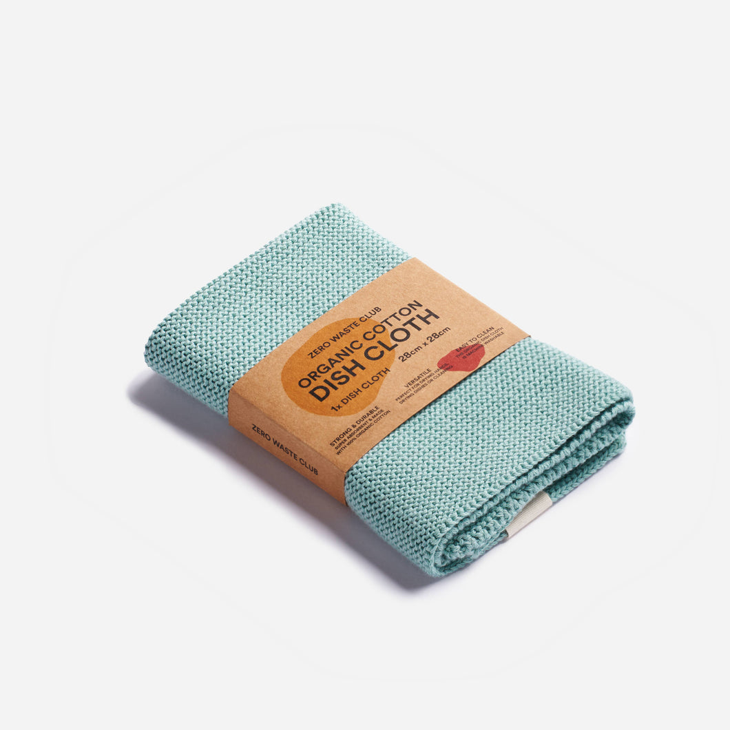 Dish Cloths - 100% Organic Cotton - Sage Green