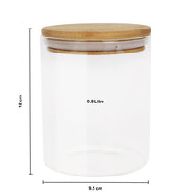 Load image into Gallery viewer, Glass Pantry Jars With Bamboo Lid
