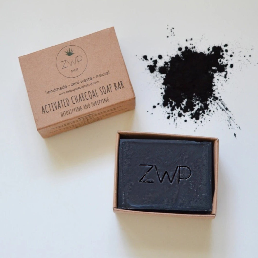 Zero Waste Path Activated Charcoal Soap Bar - 100g