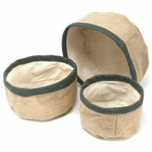 Load image into Gallery viewer, Natural Jute Baskets - Set Of 3 - Charcoal
