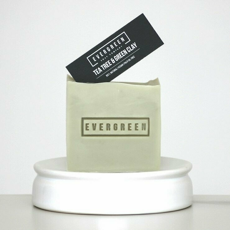 Evergreen Soap Bar 105g - Tea Tree & Green Clay