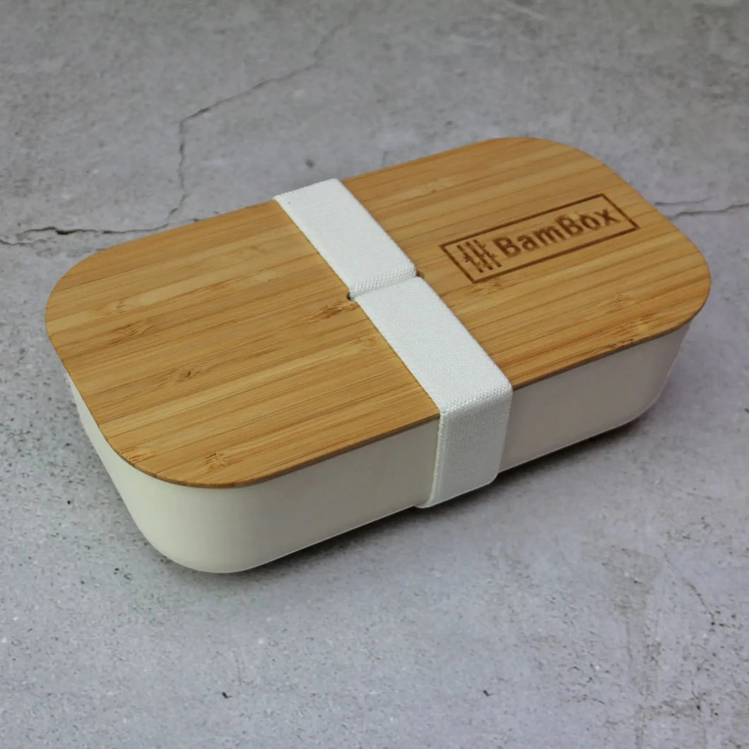 Bamboo Lunch Box (1.1L) - White