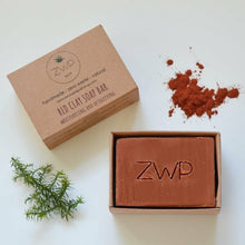 Load image into Gallery viewer, Zero Waste Path Red Clay Soap Bar - 100g
