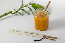 Load image into Gallery viewer, Reusable Organic Bamboo Straws - Pk of 2
