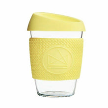 Load image into Gallery viewer, Neon Kactus Reusable Glass Coffee Cup - Sun is shining
