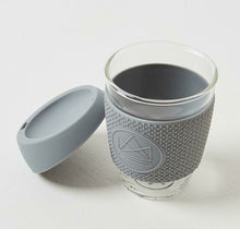 Load image into Gallery viewer, Neon Kactus Reusable Glass Coffee Cup - Forever Young
