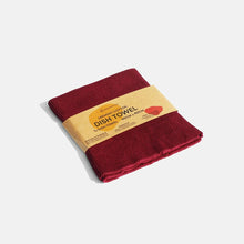 Load image into Gallery viewer, Zero Waste Club Organic Cotton Dish Towel - Plum Red
