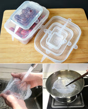 Load image into Gallery viewer, Silicone Stretch Lids - Food Covers - Square
