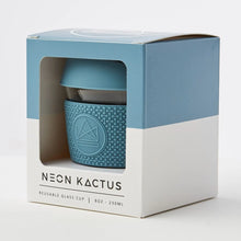 Load image into Gallery viewer, Neon Kactus Reusable Glass Coffee Cup - Super Sonic
