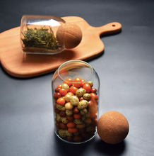 Load image into Gallery viewer, Glass Jar with Cork Ball Lid
