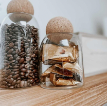 Load image into Gallery viewer, Glass Jar with Cork Ball Lid
