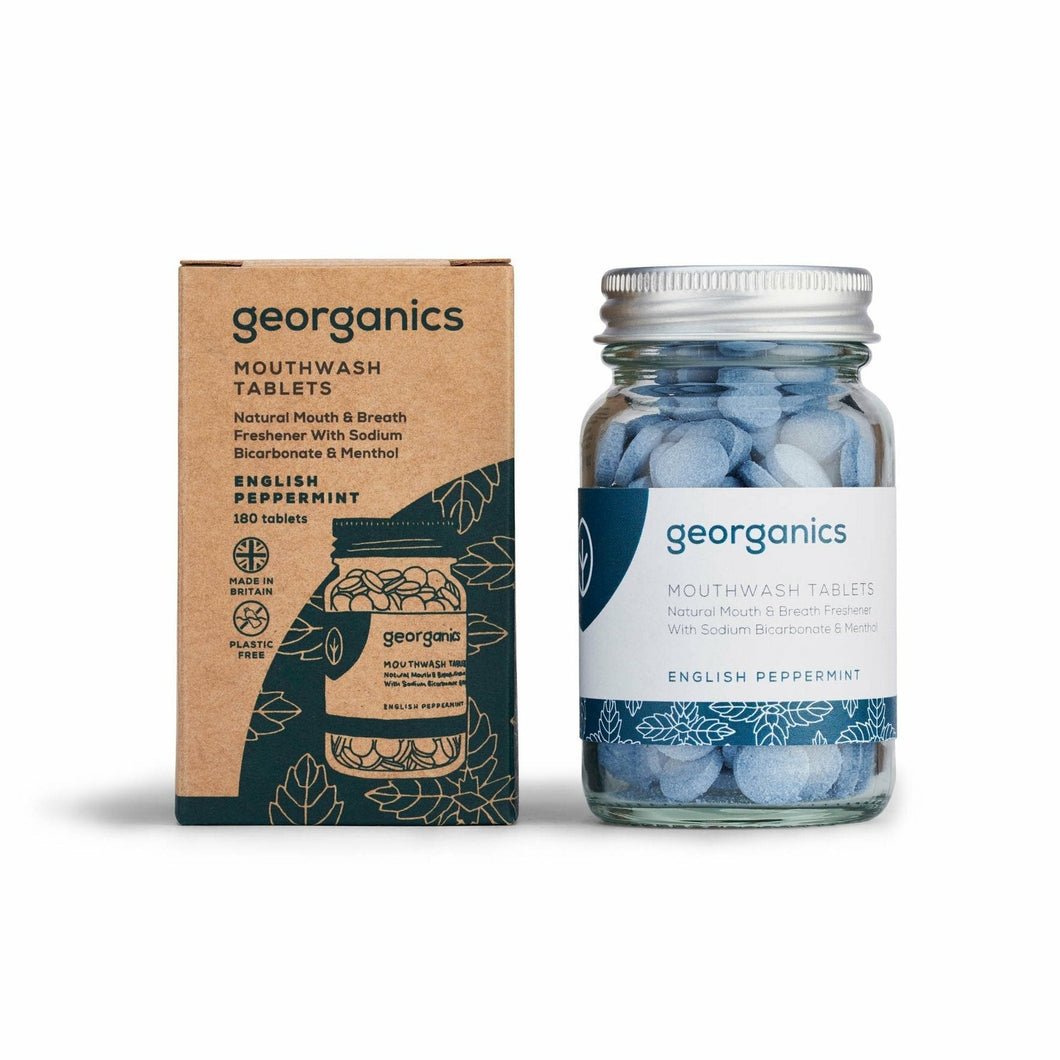 Georganics Mouthwash Tablets - English Peppermint - x 180