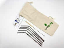 Load image into Gallery viewer, Eco Living 5 Stainless Steel Straws
