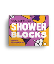 Load image into Gallery viewer, Shower Blocks - Totally Solid Shower Gel 100g - Mango &amp; Passionfruit
