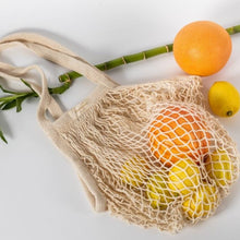 Load image into Gallery viewer, Organic Cotton Mesh Parisian Bag - Turtle Bag - Fruit Bag
