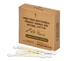 Load image into Gallery viewer, Eco Living Bamboo Cotton Buds (pk of 100)
