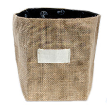 Load image into Gallery viewer, Foldable Jute Fabric Plant pot - Storage Basket
