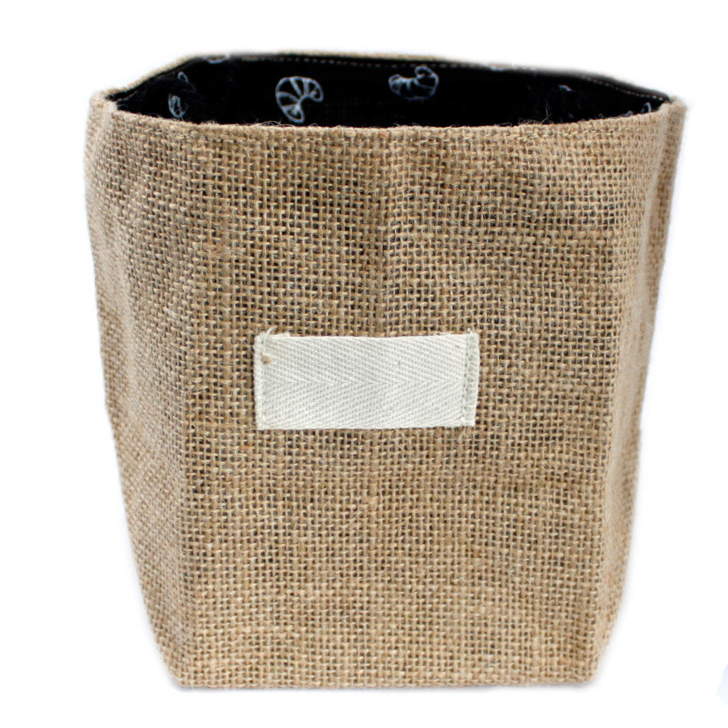 Foldable Jute Fabric Plant pot - Storage Basket