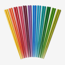 Load image into Gallery viewer, Bamboo Luxury Rainbow Chopsticks (one pair)
