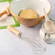 Load image into Gallery viewer, Eco Living Metal Whisk with Wooden Handle
