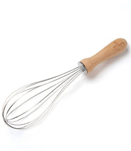 Load image into Gallery viewer, Eco Living Metal Whisk with Wooden Handle
